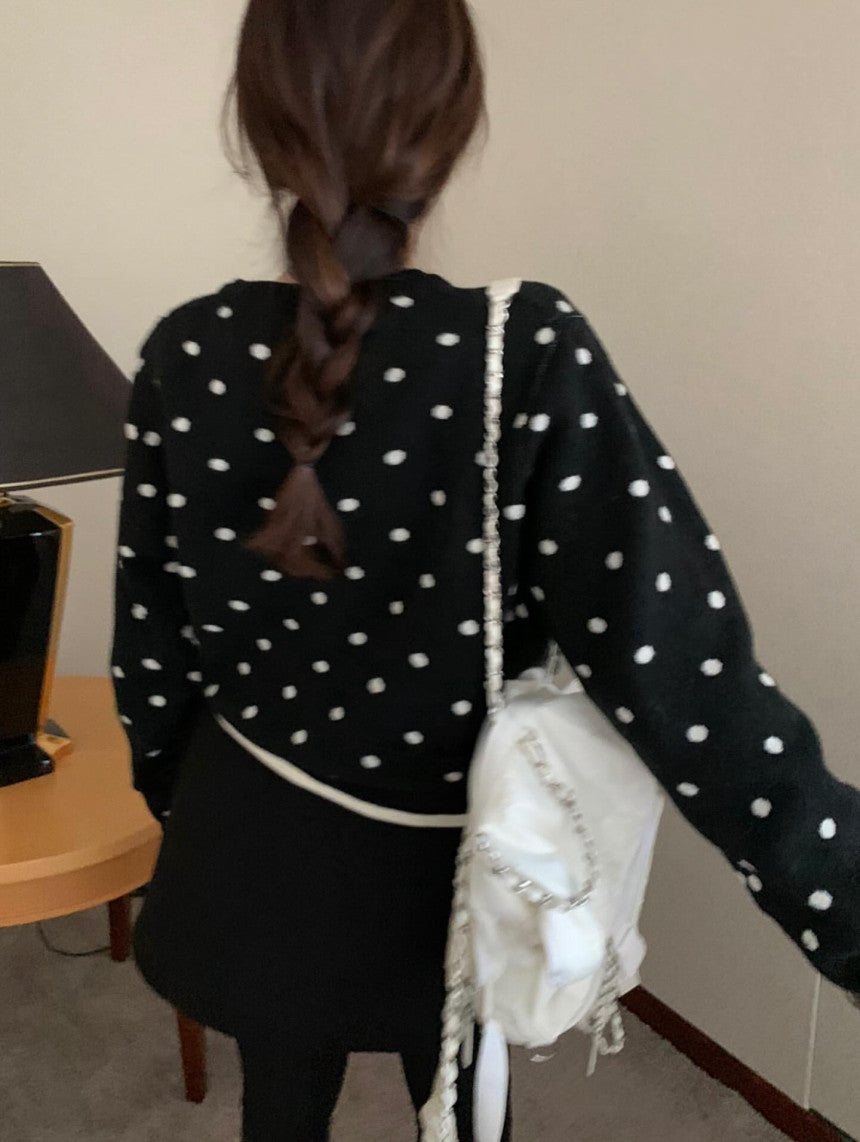 dot cash cardigan-2col