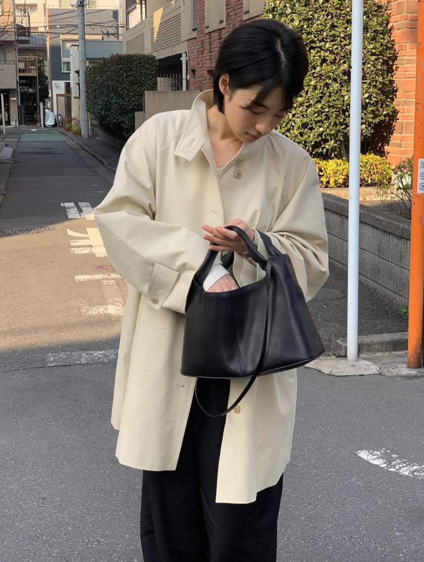 meli high-neck trench-2col