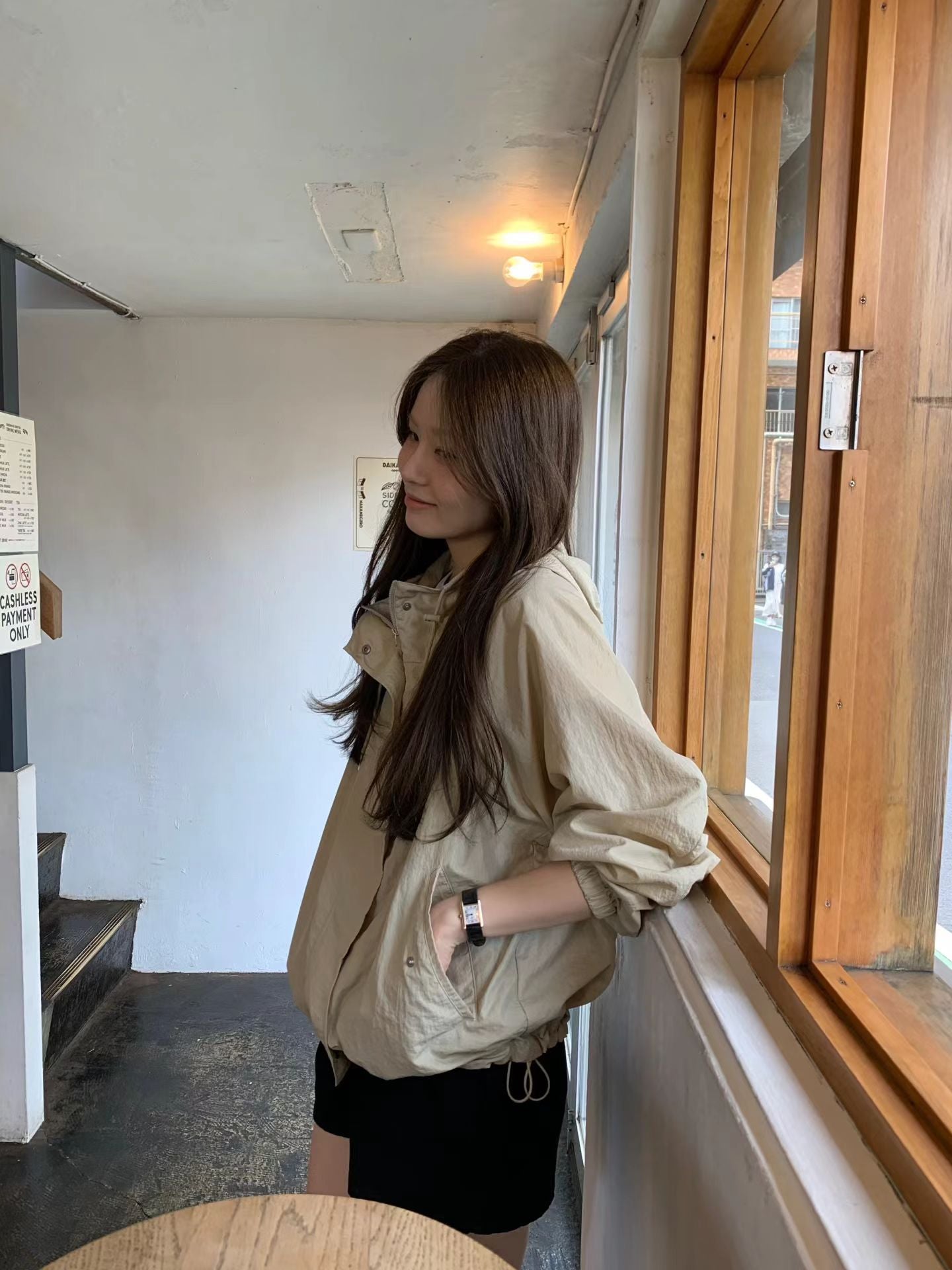 Ounce shine hood jumper-2col