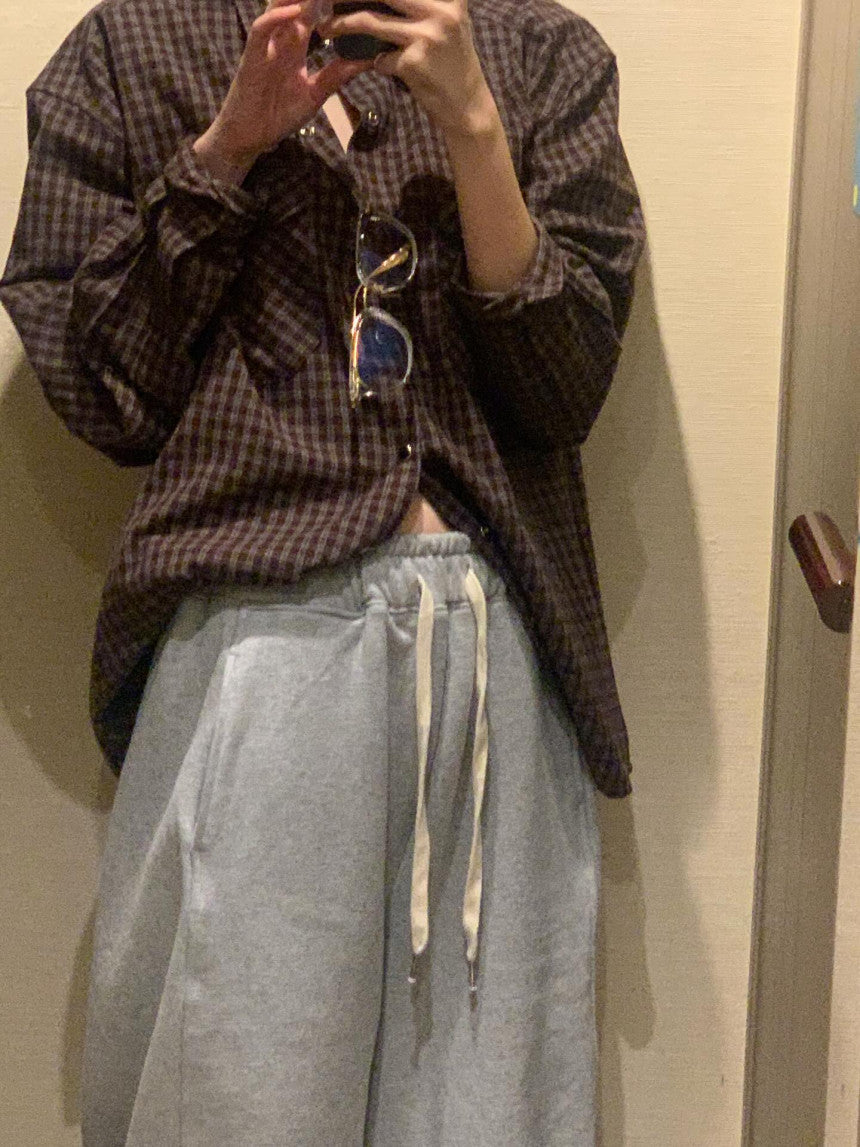 Jade check shirt-3col