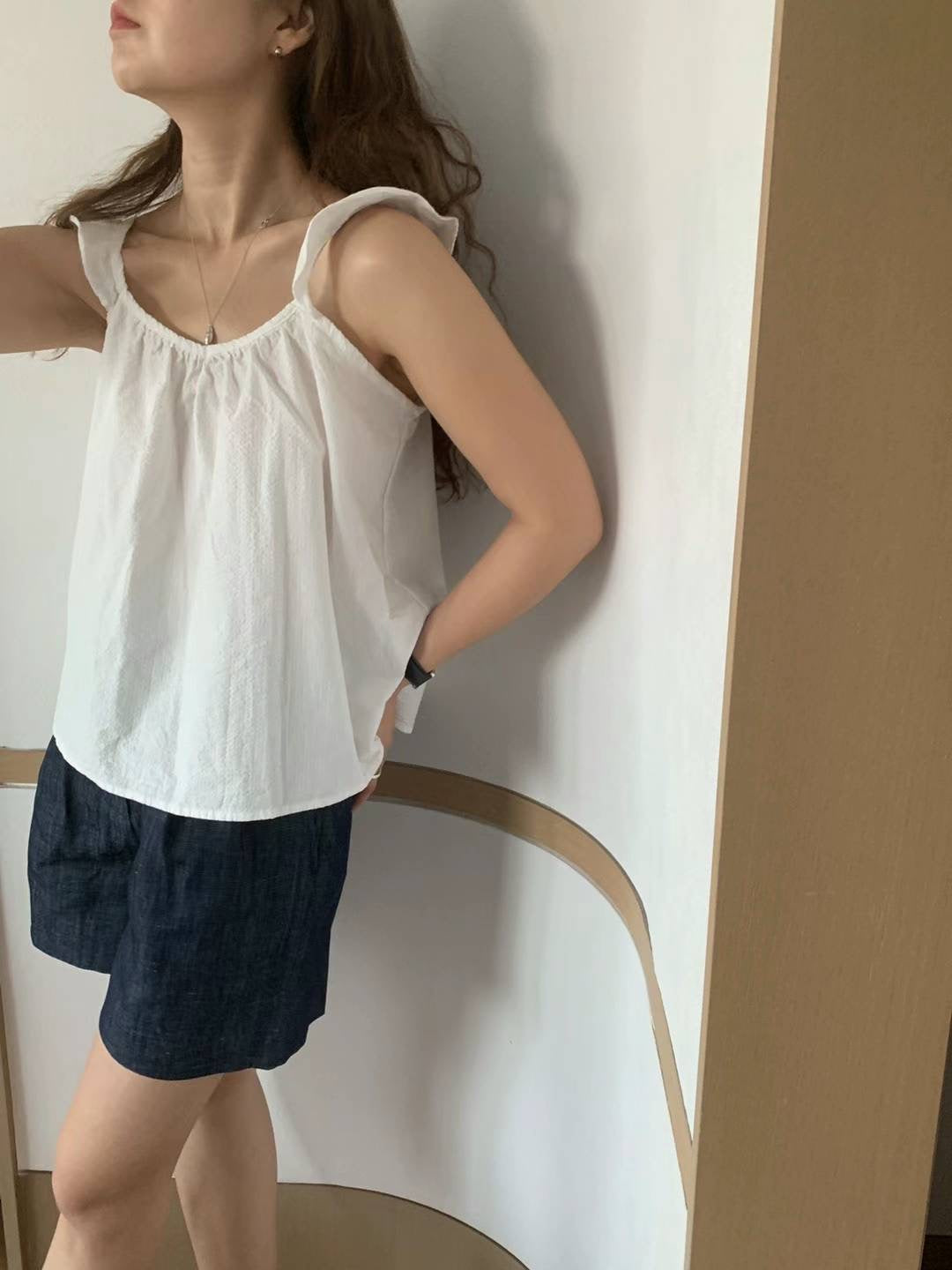 black即納 carol roa blouse-3col