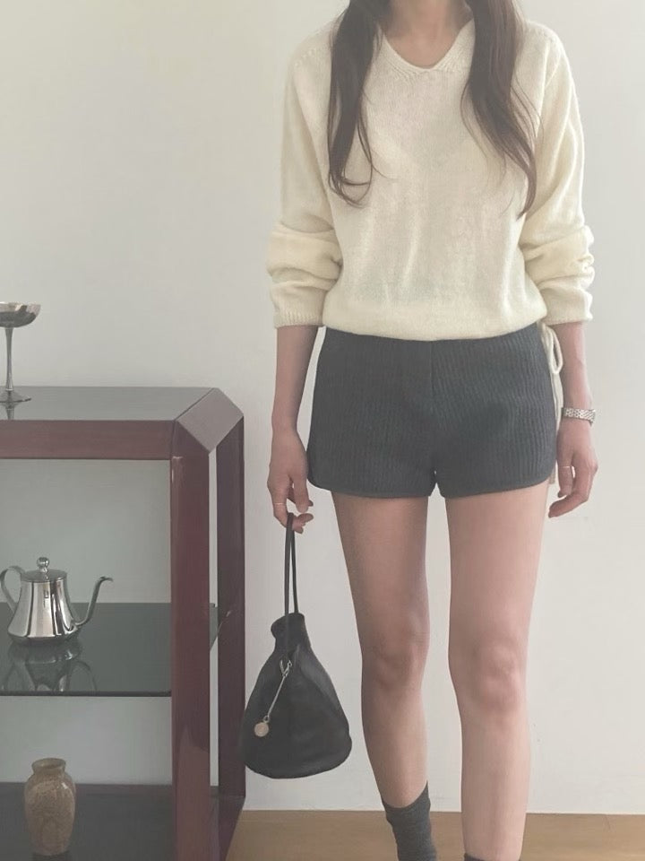 wholega hood knit-2col