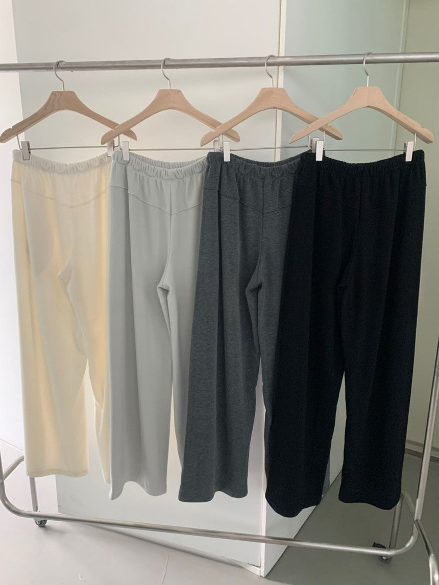 Stay banding pants-4col