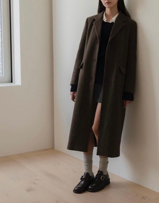 Wool single coat-3col