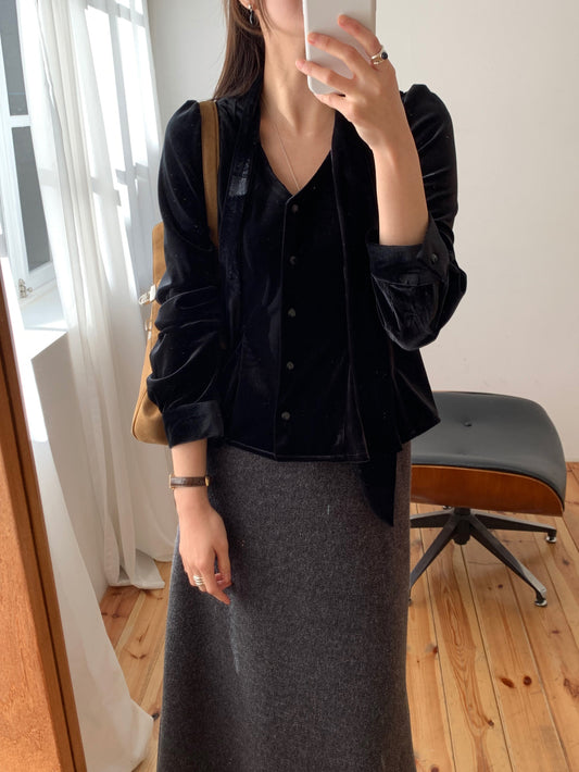 Verdic velvet blouse