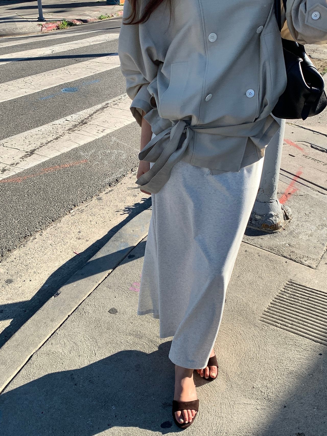 Rive jersey long skirt-4col