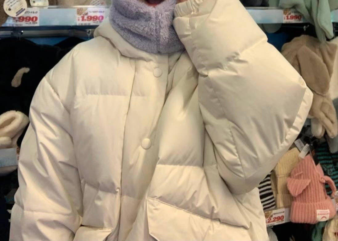 Ounce pocket hood duck down jumper-2col