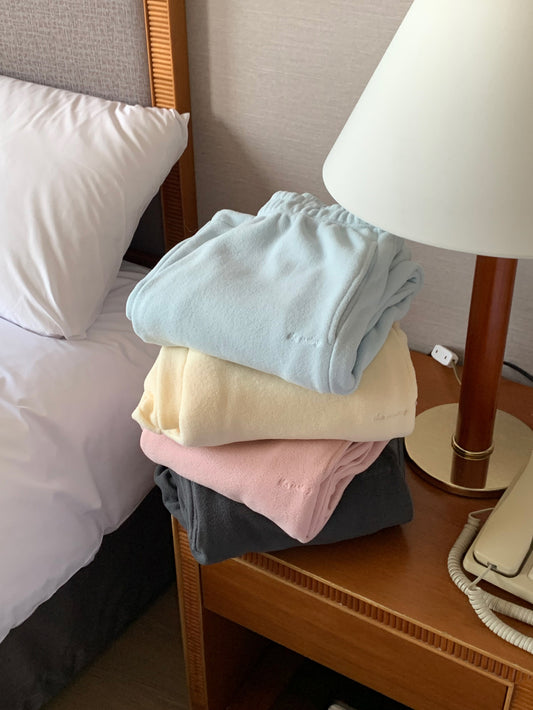 mix fleece pants-4col