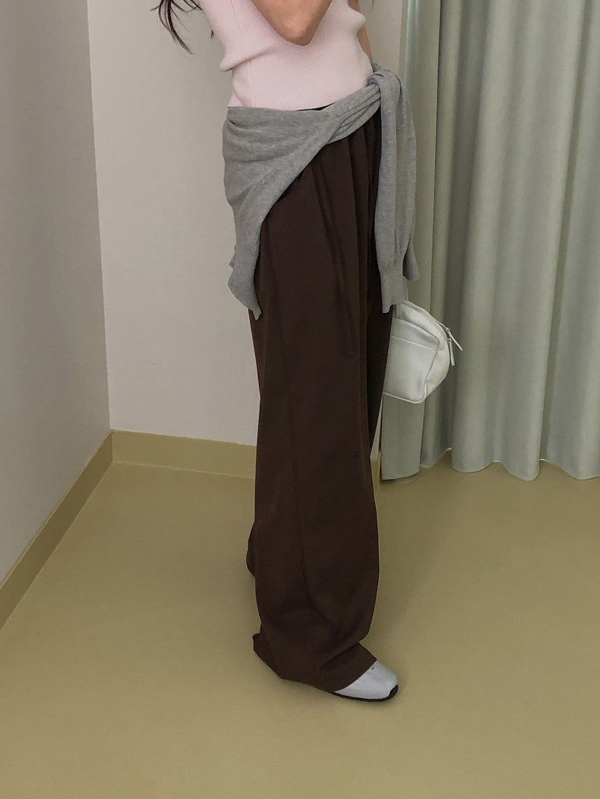 mousse wool slacks-3col