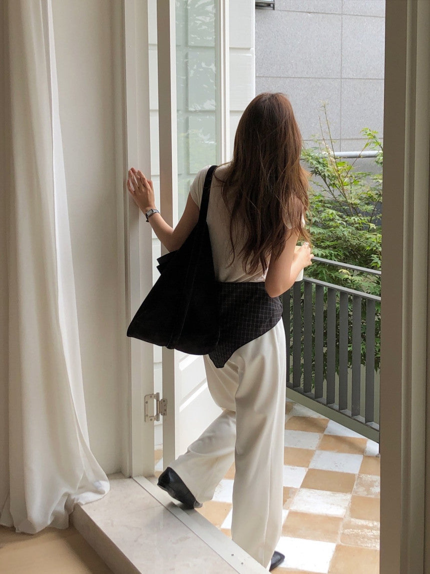 Row flare slacks-3col