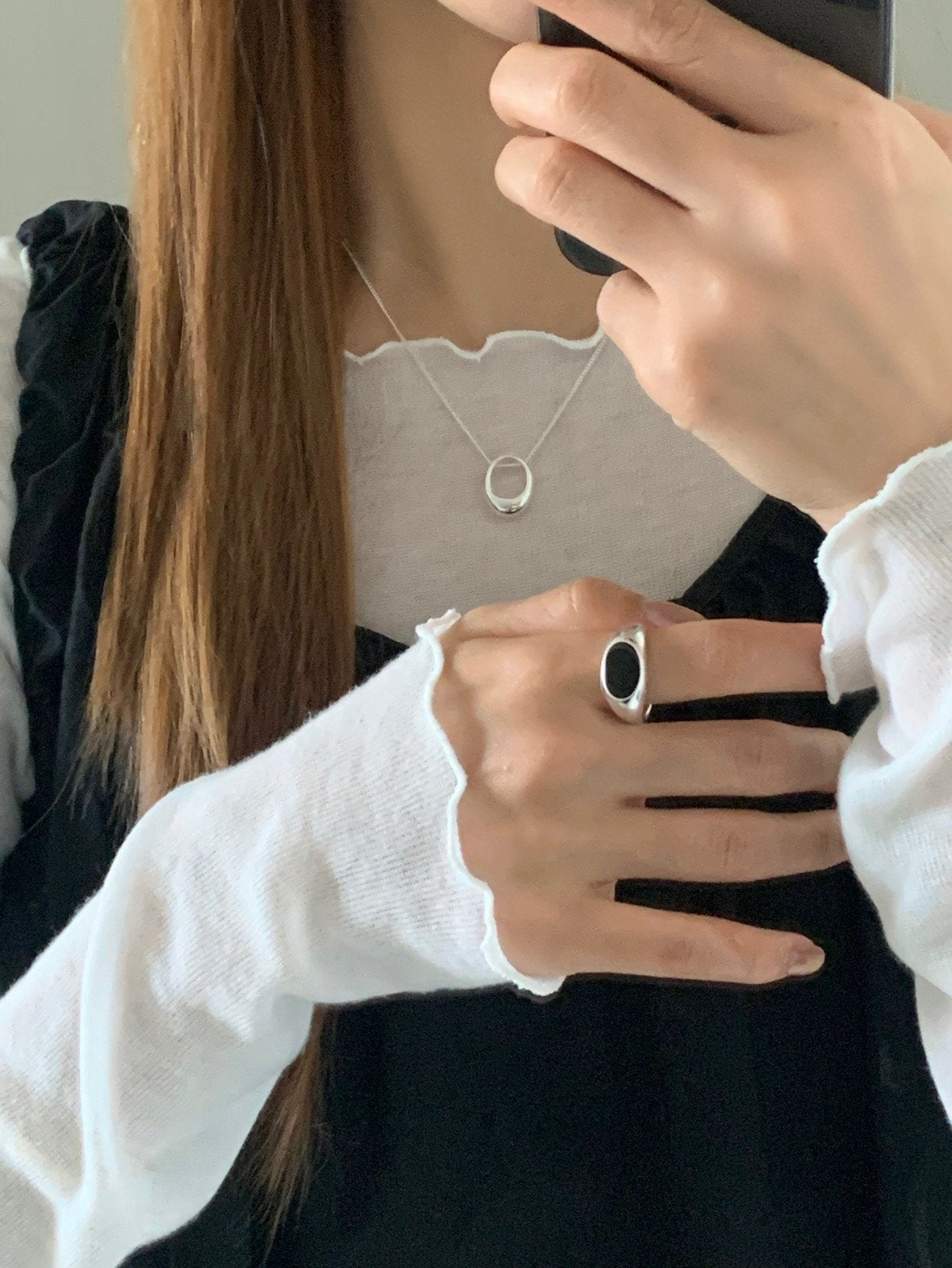 oval necklace