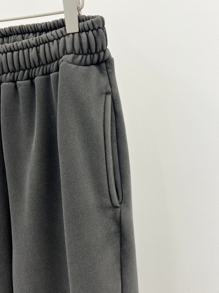 pigment fleece dying hood zip up&pants