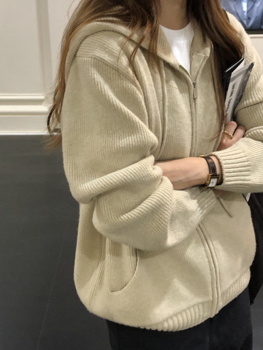 Chappelle hoodie zip up cardigan-3col