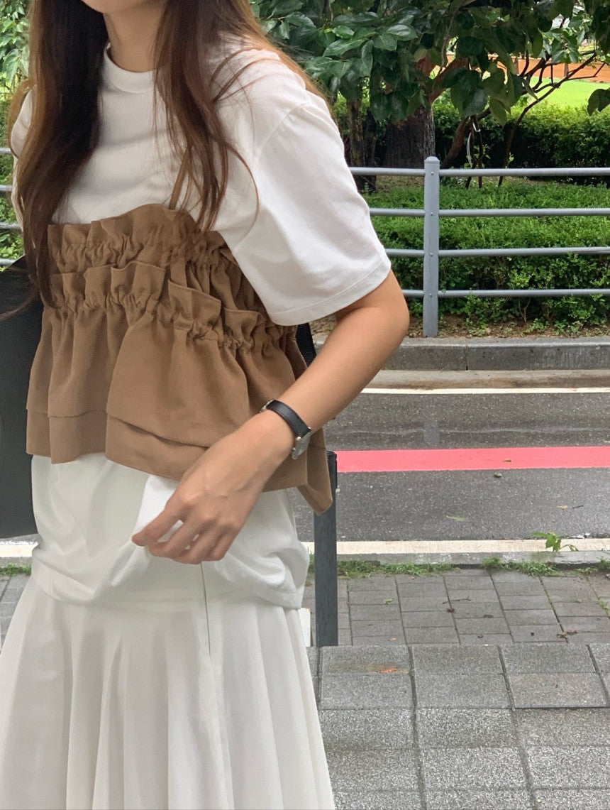 Surry pitch shirring bustier