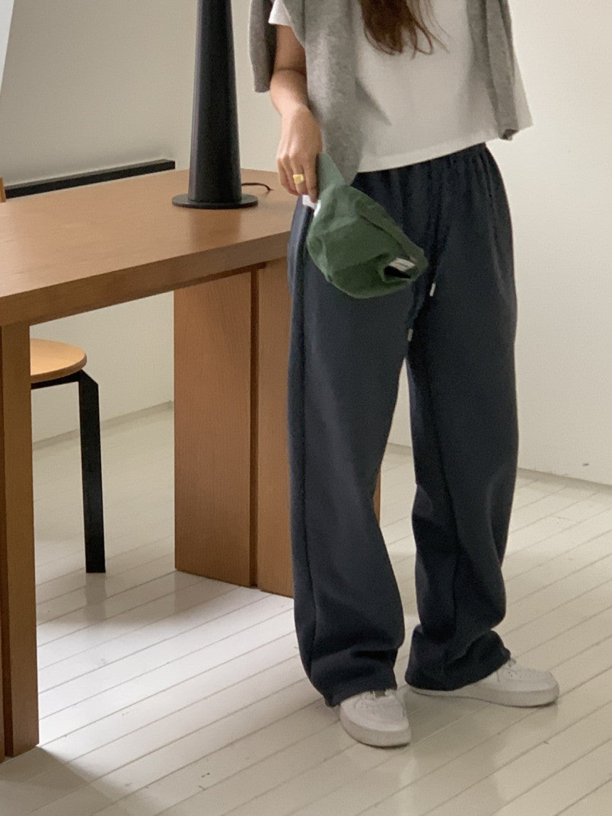 Soft string gimo training pants-4col