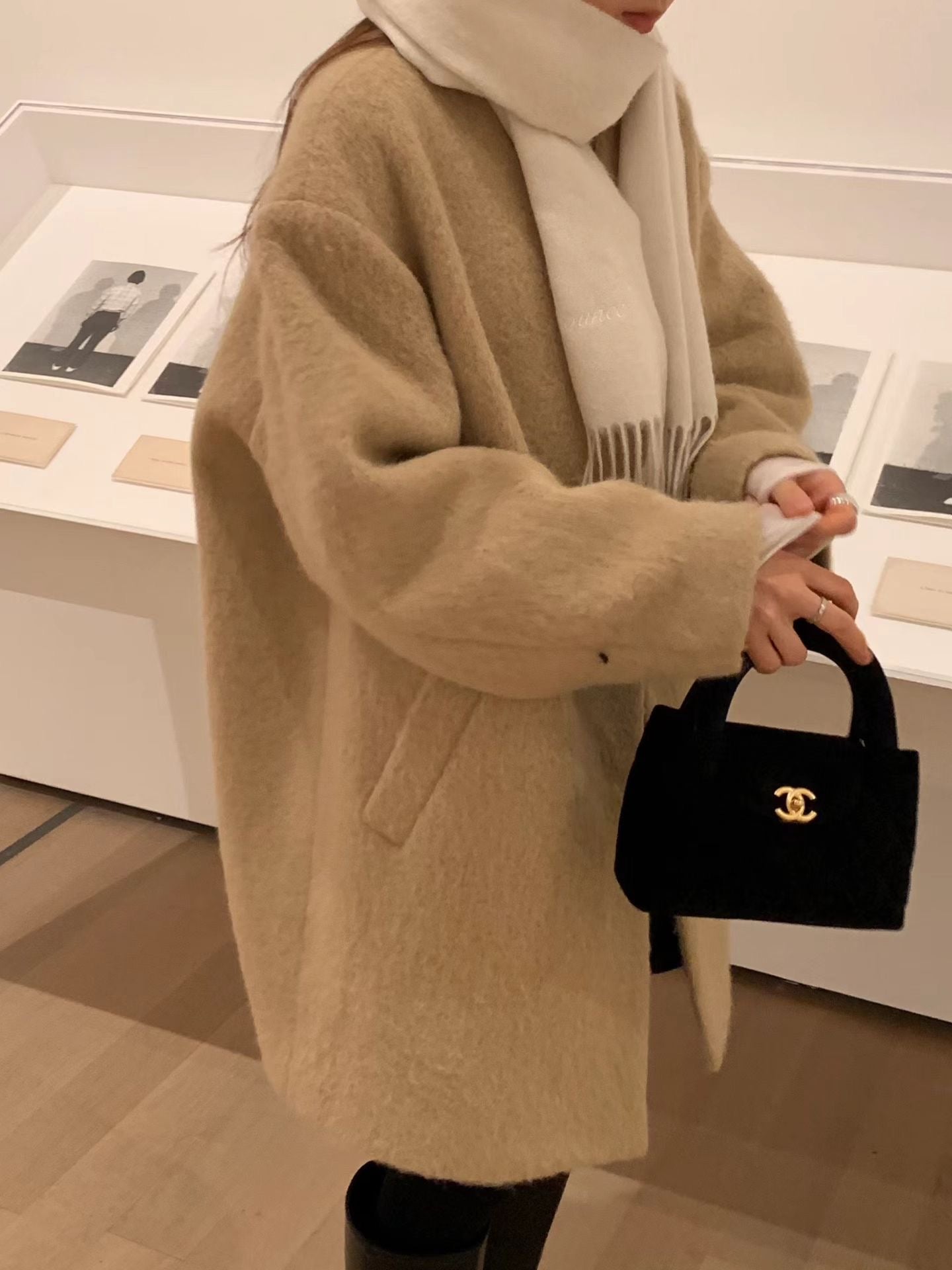 Ounce sander alpaca half coat-2col