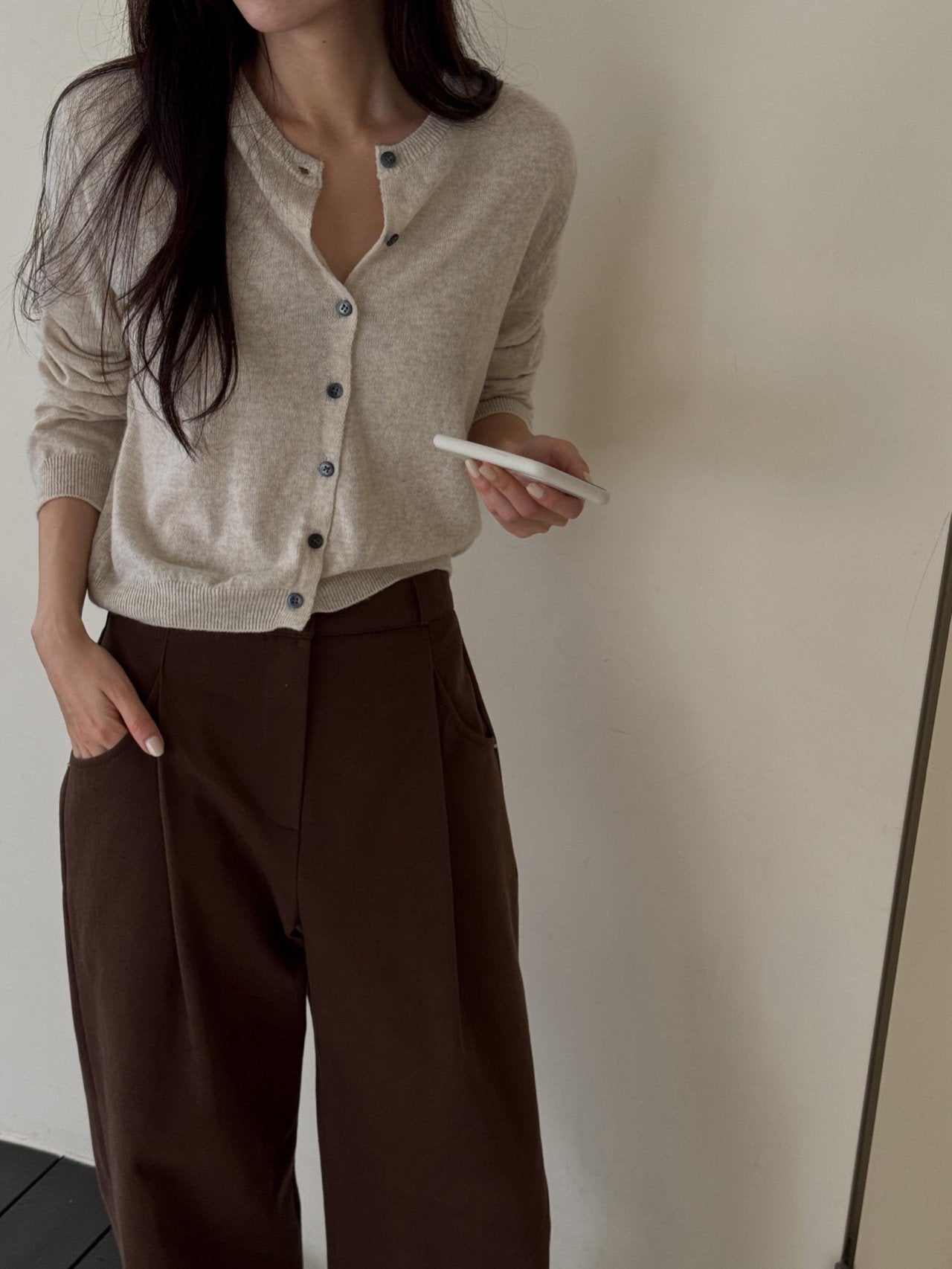 cashmere cardigan-5col