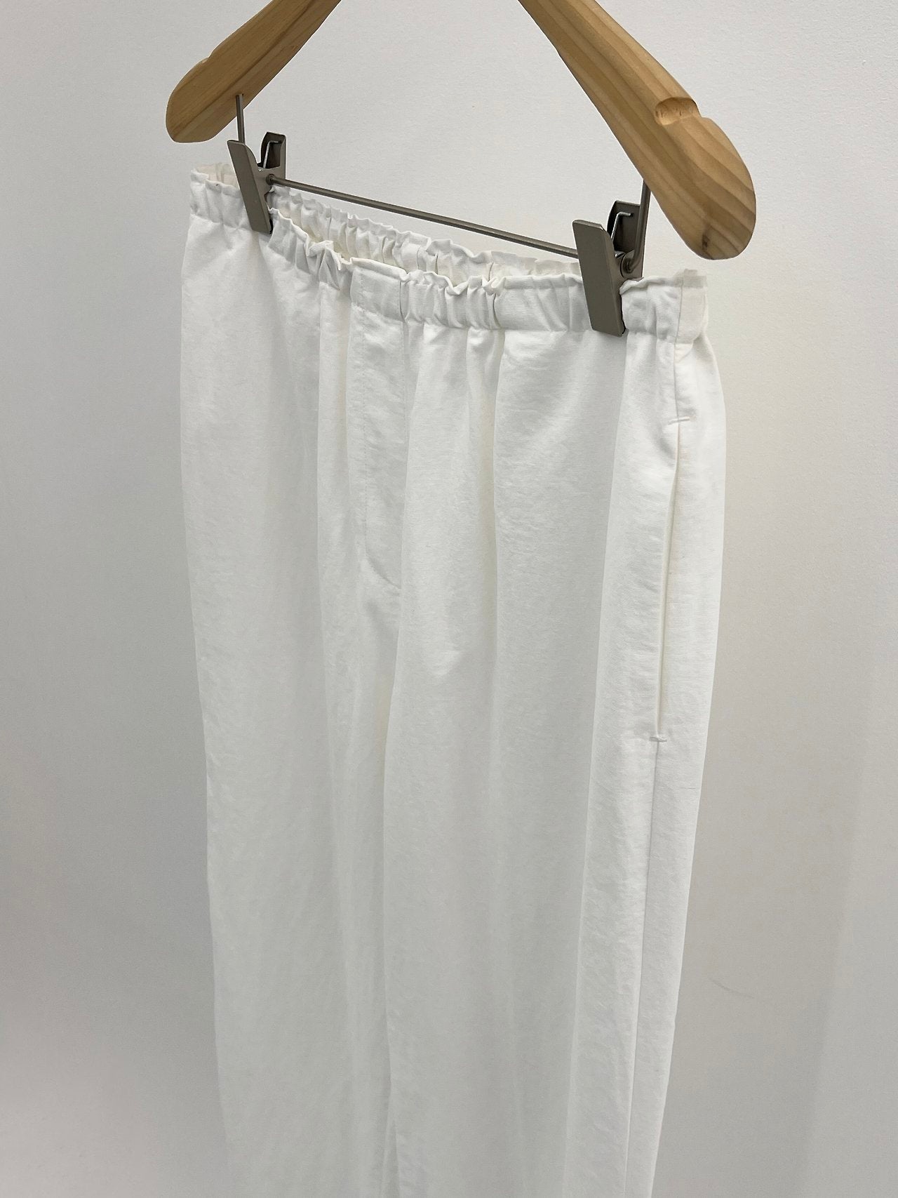 Sander semi wide banding pants-5col