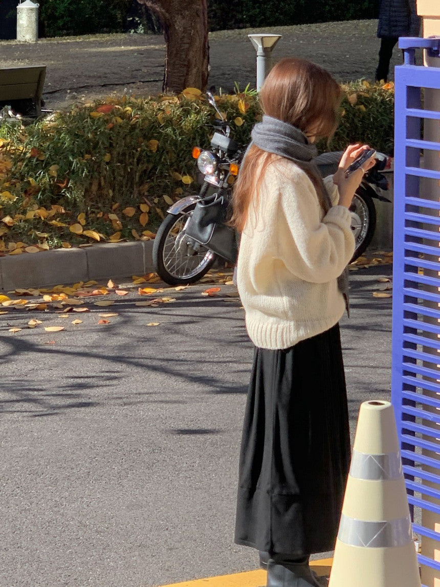 Verona raccoon knit bolero-3col