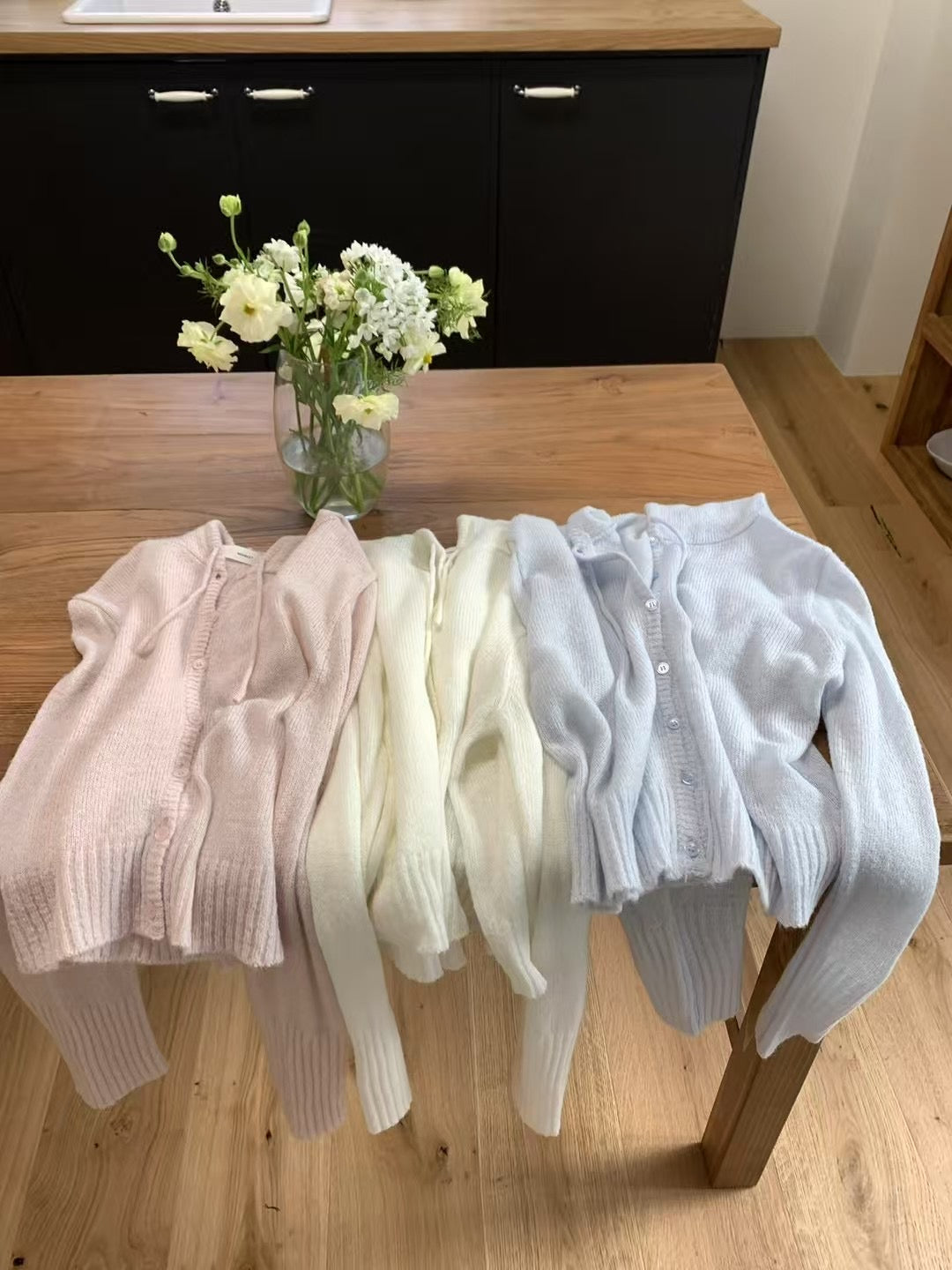 Park hood cardigan-3col