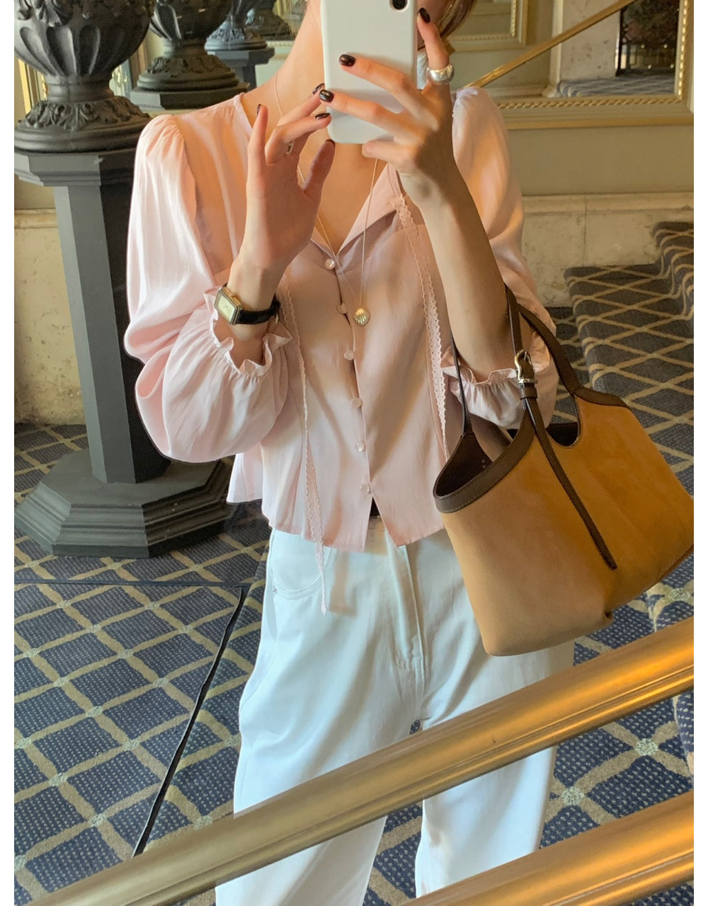 Shining blouse-3col