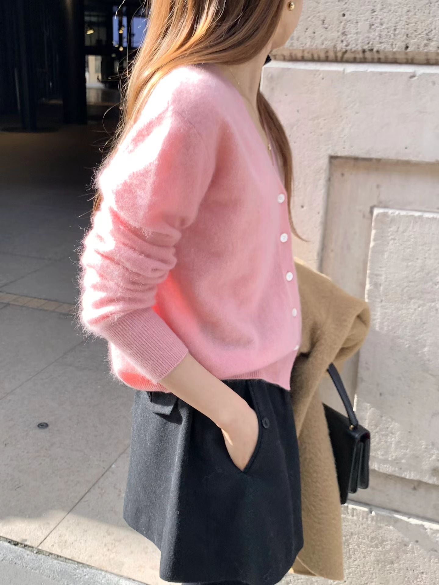 Ounce cash brush cardigan-4col