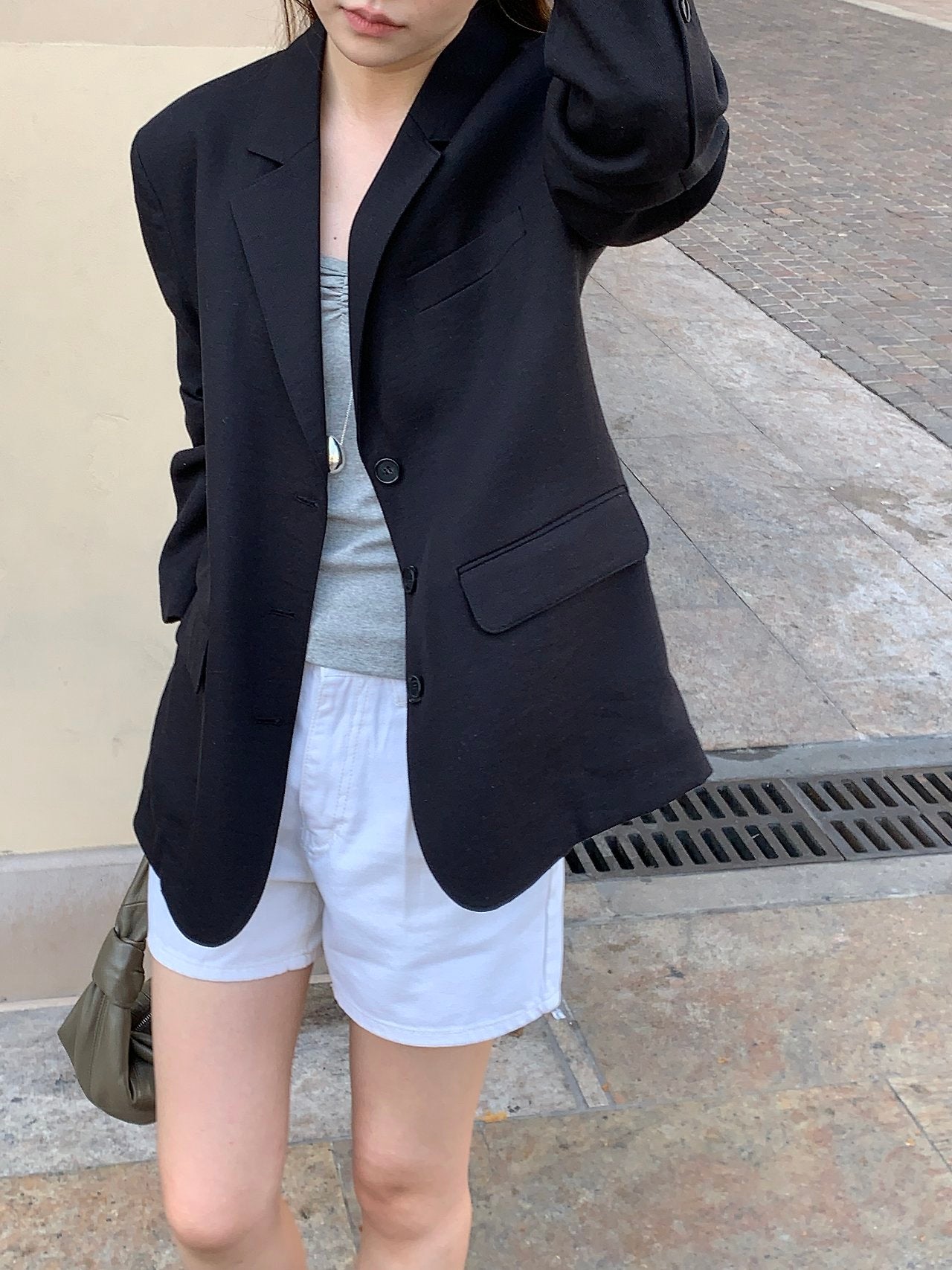 Mago linen blazer-2col