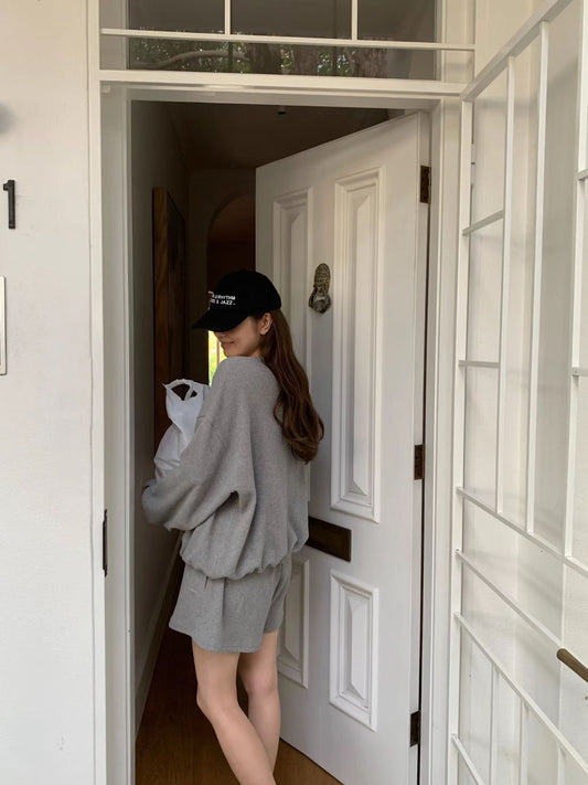 grayMTM即納Ounce waffle MTM&shorts-2col