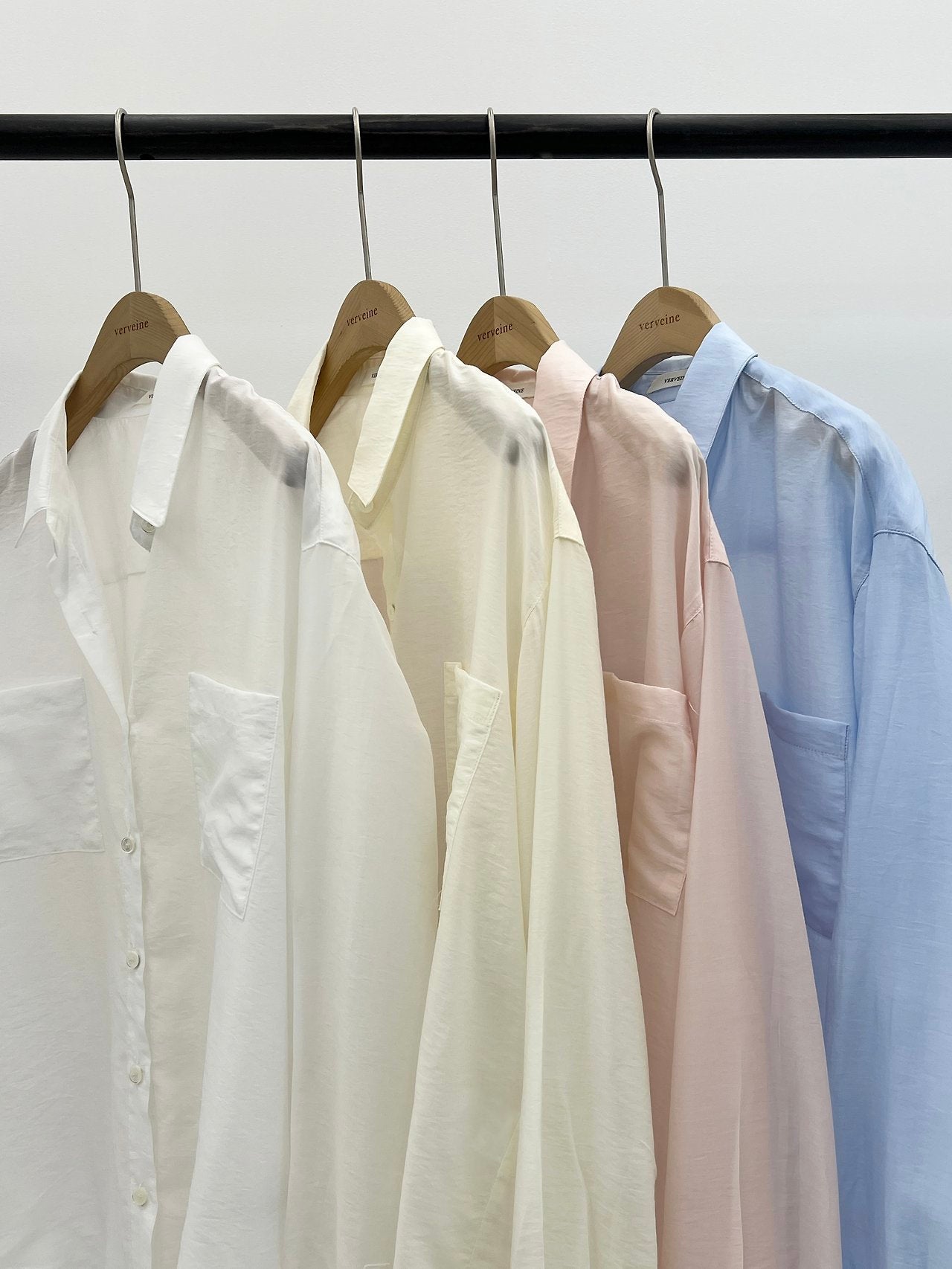 Caren lyocell two-pocket shirt-4col