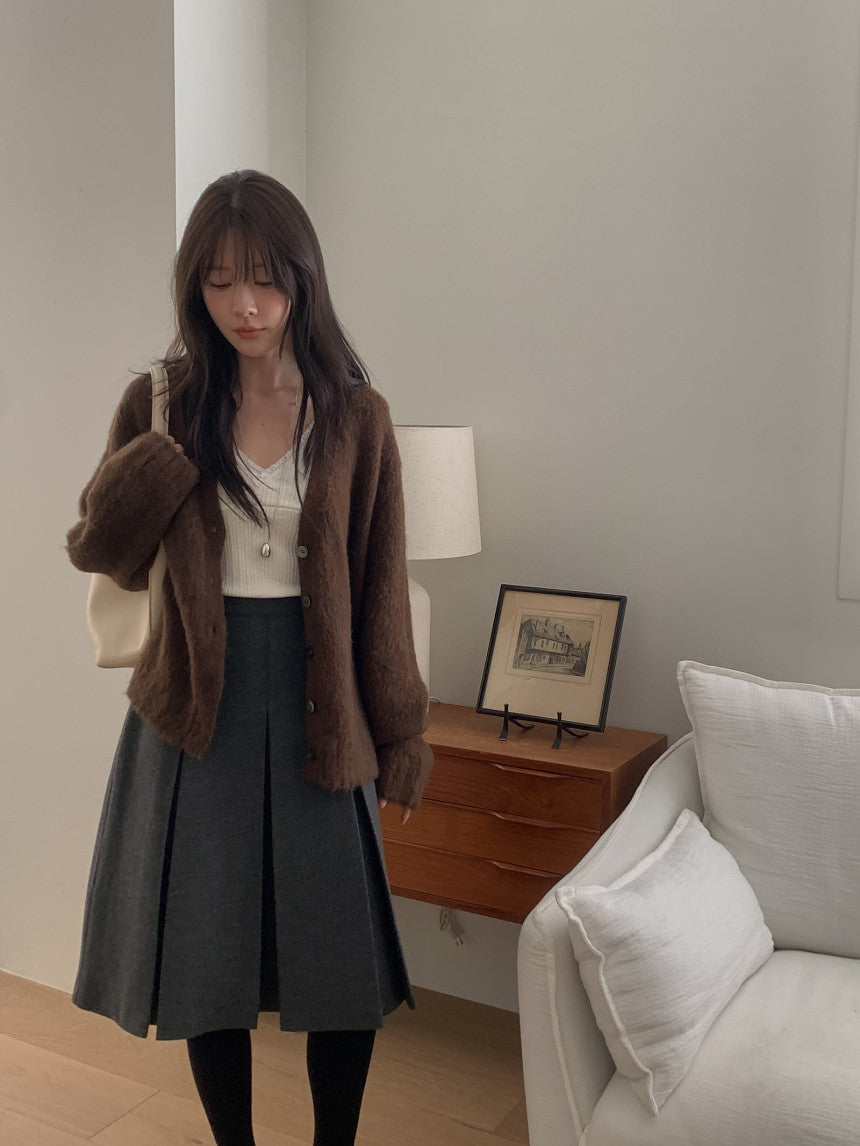 new inder wool skirt-2col