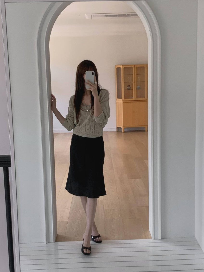 Nud cardigan&sleeveless-4col