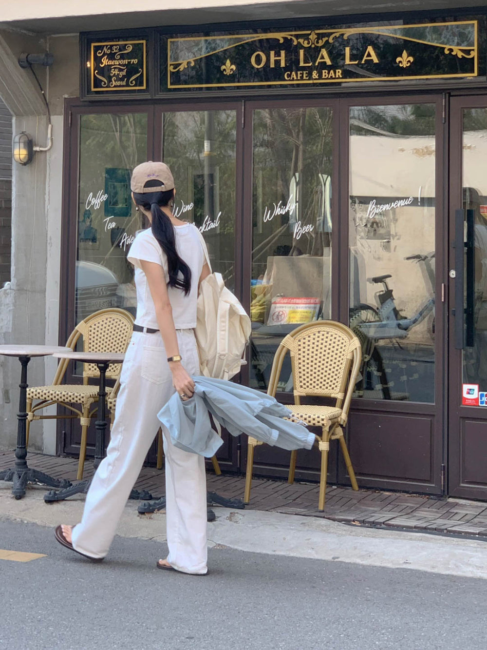 ivory即納 Baige semi crop T-4col
