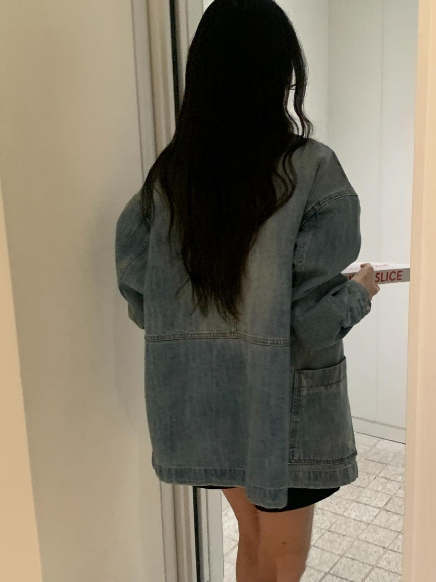 Bound denim jacket