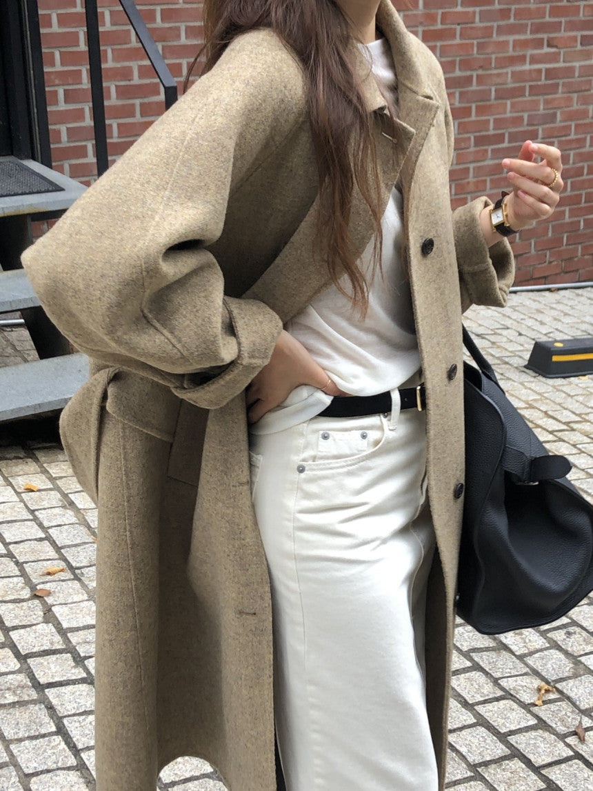 Serin shetland hadmade coat-2col