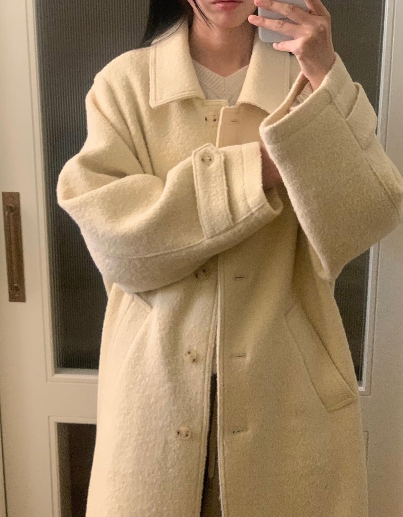 Fushily wool coat-2col