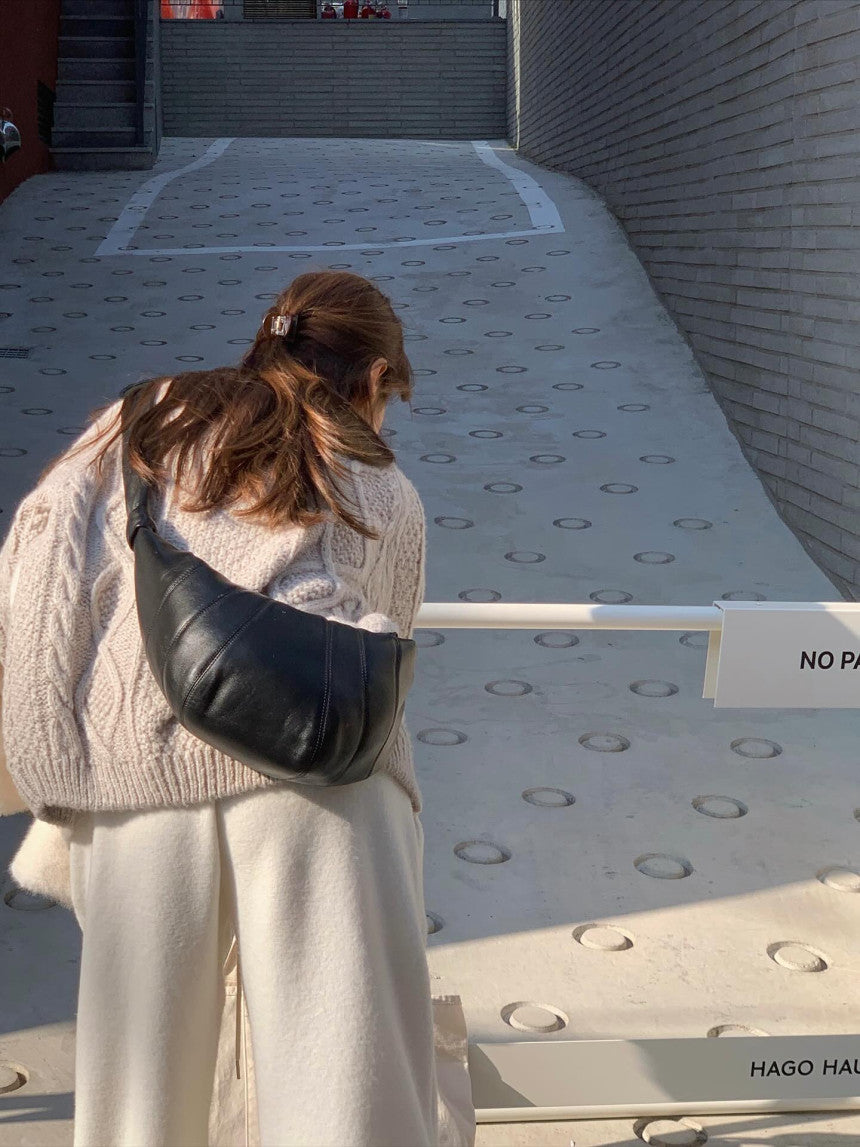 liter house wool cable cardigan-2col