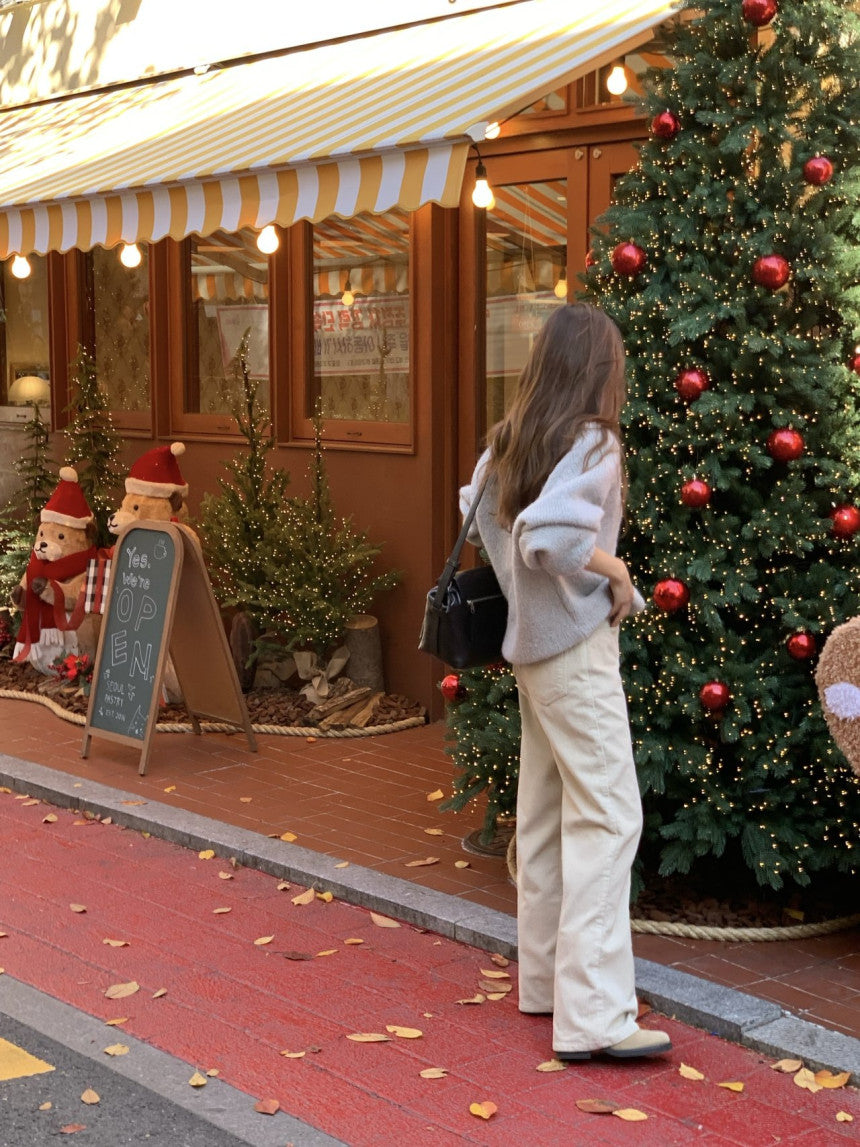 balloon alpaca oversize pullover knit-3col