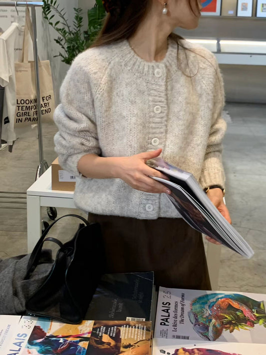 Ounce jane round cardigan-2col