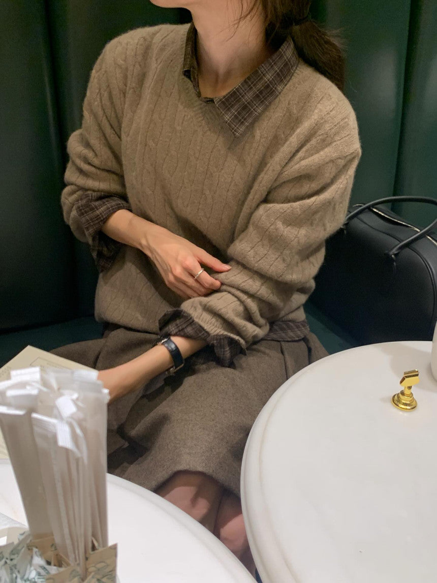 Marong cable knit-4col