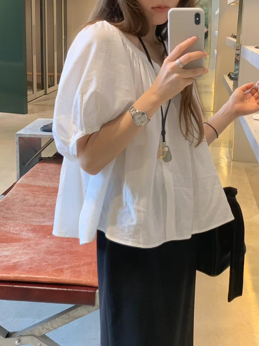 Ounce ron shirring blouse