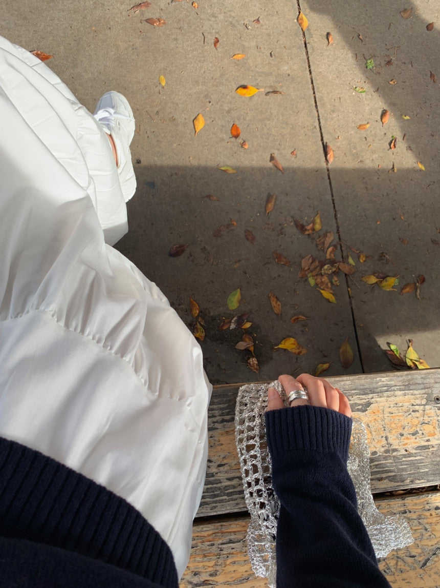 liter anna teard long skirt-2col