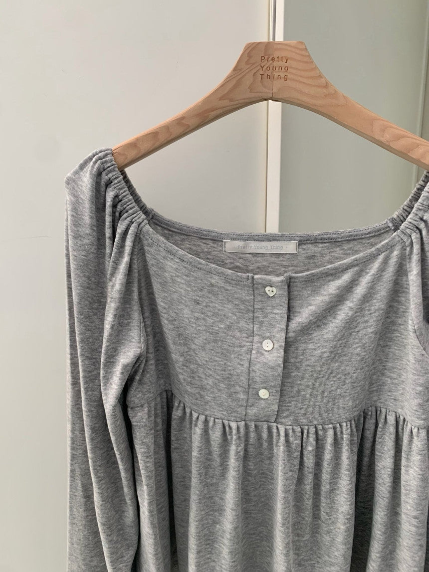 sale ivory即納 en blouse T-2col