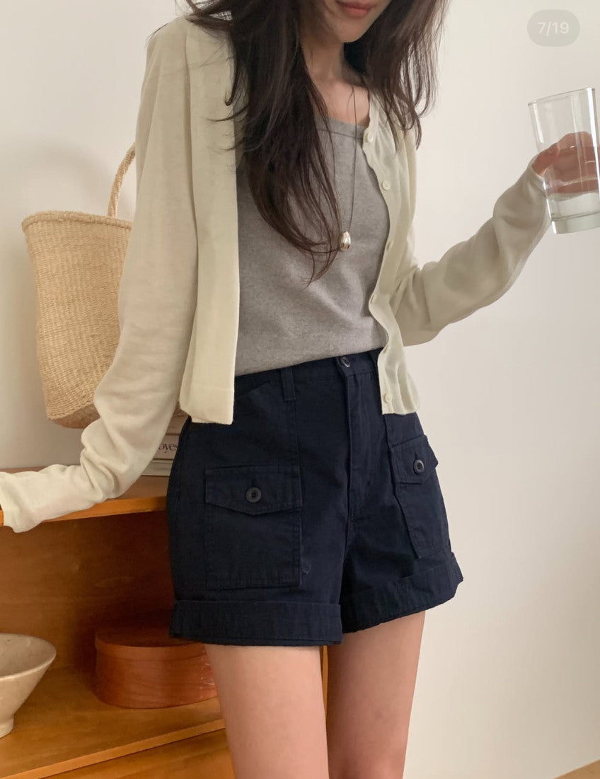 rari linen cardigan-4col