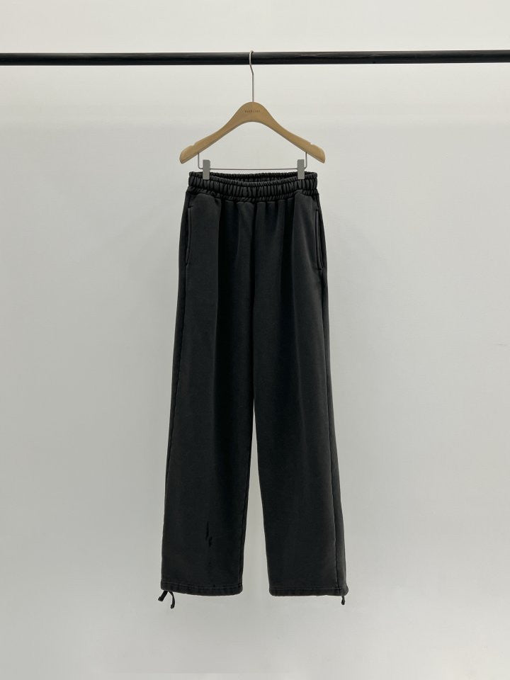 pigment fleece dying hood zip up&pants