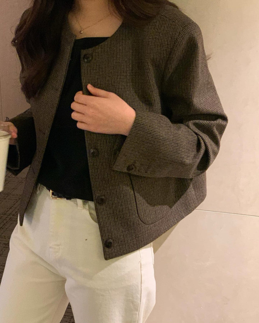 Celine wool no collar jacket