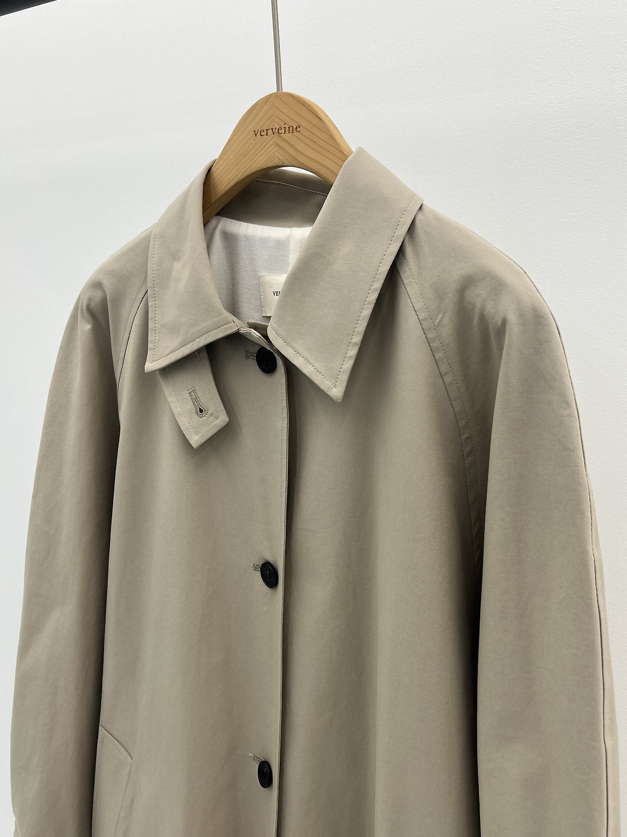 Barnet long trench coat