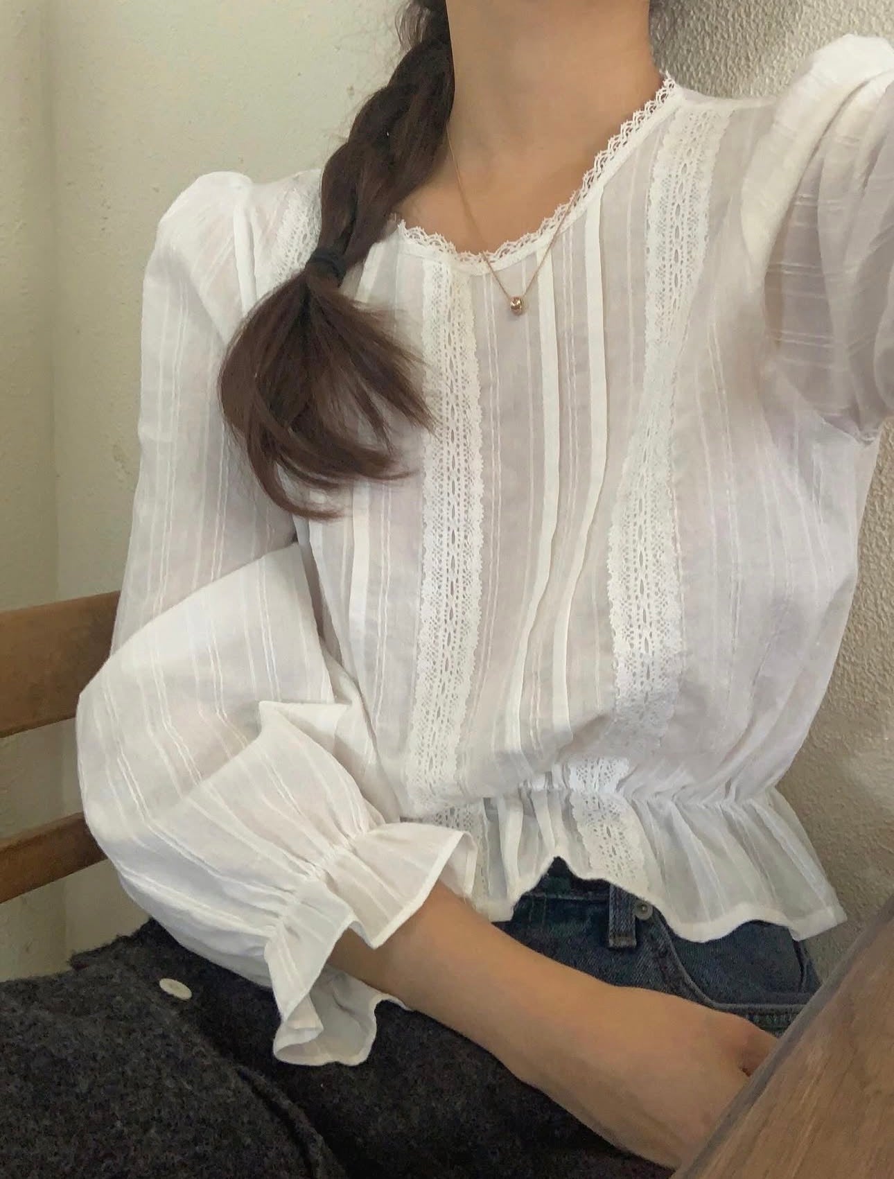 liter aria lace blouse
