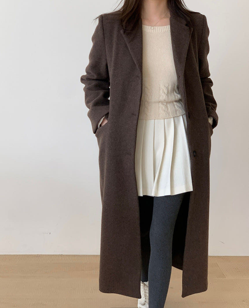 Wool single coat-3col