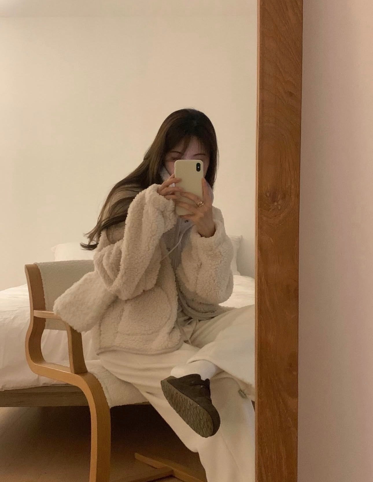 liter teddy searing fleece jumper-2col