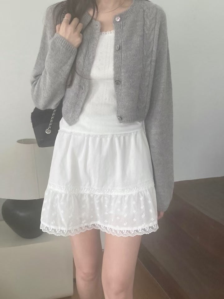 Murphy lace skirt-2col